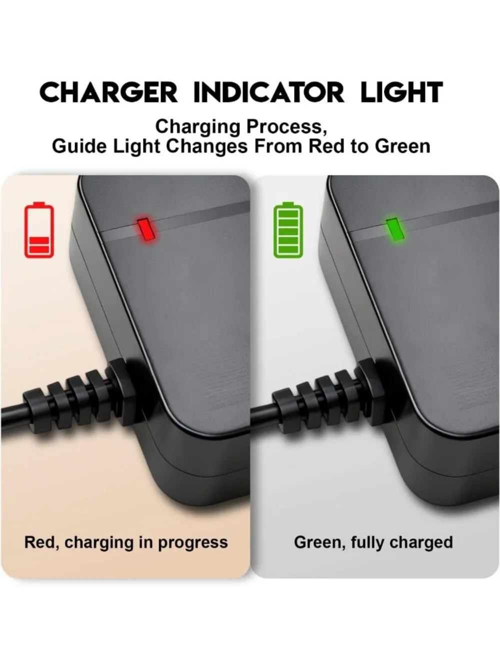 54.6V 3A Fast Charger for Electric Bikes & Scooters, Universal 7-in-1, 48V